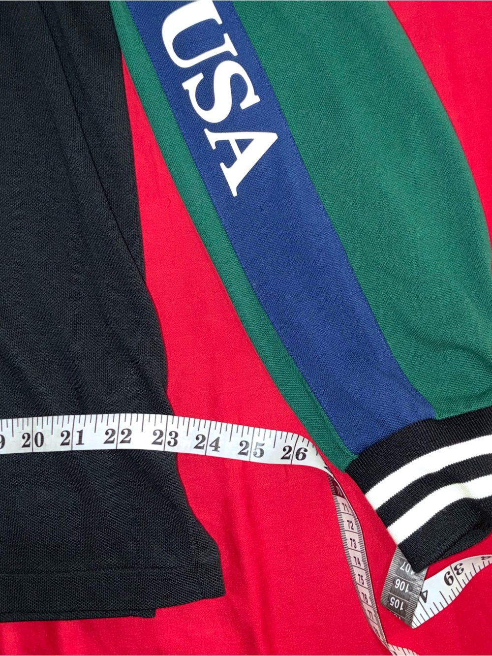 Ralph Lauren Long Sleeve Polo Ski shirt—Stars and Stripes—Size Large - Picture 5 of 7